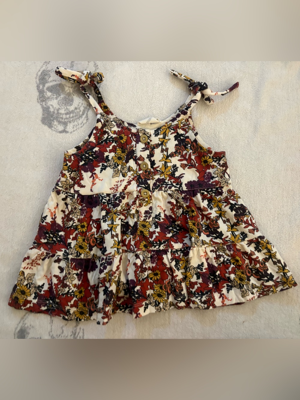 The Woods by Kate Quinn Tank Teared Fall Leaves & Sunflowers Dress 🌵